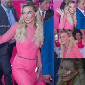 Living Doll! Margot Robbie Went Super Glam As Earring Magic Barbie In Balmain Dress At The Barbie Premiere In Mexico