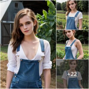 Emma Watson Radiates Effortless Charm in a Casual Ensemble: Jean Camisole Paired with a White T-Shirt