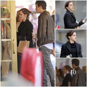 A meeting of the minds! Emma Watson and her boyfriend enjoy an intellectual Broadway show