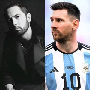 Eminem (Famous American rapper): “Always the best in the world becomes the most hated person in the world, it happens with me in music and with Leo Messi in football.”