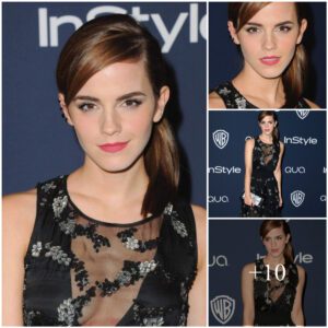 EMMA WATSON at Instyle and Warner Bros. Golden Globes Afterparty