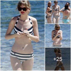 Retro Barbie Cool: Taylor Swift Rocks 1950s Swimsuit on Aussie Beach Trip with pals