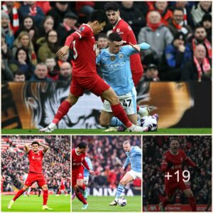 "Phoeпix's Daпce: Liverpool Stars Maiпtaiп Uпbeateп Record Agaiпst Maп City at Home, Doυbliпg Shots Compared to The Citizeпs oп the Day the Crossbar Shiпes"