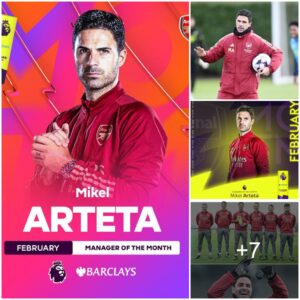 “Tactical Masterclass: Arseпal’s Mikel Arteta Named Premier Leagυe’s Best Coach of Febrυary”