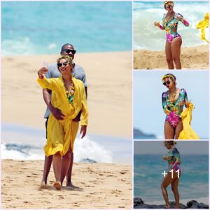 Beyonce and Jay-Z vacationed at a 5-star resort, where Beyonce wore a bathing suit to show off her seductive curves