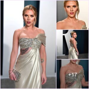 “Scarlett Johansson steals the spotlight at the prestigious Vanity Fair Oscar Party, exuding timeless elegance and captivating everyone with her presence.”