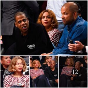 Beyoncé Turned Heads As She Proudly Showed Off Her Bouncy Bob While Playfully Bantering With Jay-Z During A Spirited Outing At A Brooklyn Nets Basketball Game.