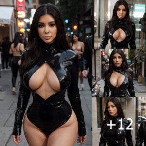 Kim Kardashian flaunts shrinking curves in skintight leather minidress