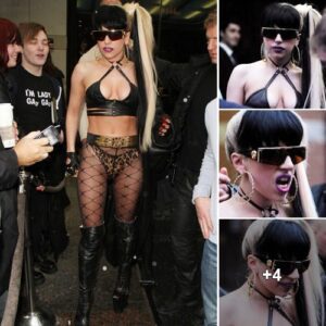 Lady Gaga flaunts her fearless style with fishnet stockings as she steps out in Toronto