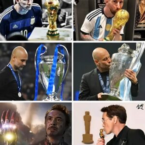 🚨 The GOATs Finally Winning What They Deserve! Lionel Messi Winning The World Cup, Pep Winning The UCL with Manchester City & Robert Downey Jr Winning The Oscar... 🫶 VERY WELL DESERVED! 🐐👏