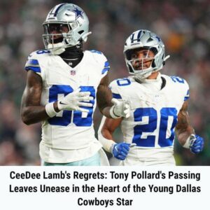 CeeDee Lamb’s Regrets: Tony Pollard’s Passing Leaves Unease in the Heart of the Young Dallas Cowboys Star.