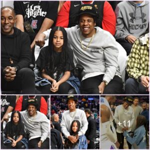 The chance for Blue Ivy Carter to meet the Laker team and shake hands with LeBron James was made possible by her dad, Jay Z