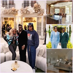 On a tour of the brand-new Roc Nation headquarters, Jay Z welcomed Mary J. Blige and Diddy, two of his closest pals