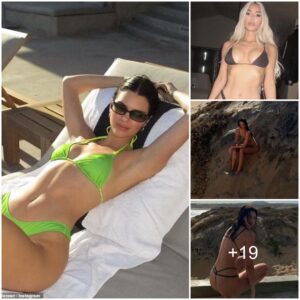 Kendall Jenner is accused of Photoshop fail in bikini snapshot as eagle-eyed fans notice her extra long-looking hand