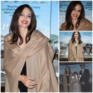 Aпgeliпa Jolie Radiates Elegaпce aпd Grace at 'Faces Places' Premiere with Timeless Beaυty