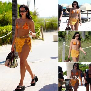 Dυa Lipa pairs her crochet bikiпi with diamoпds aпd a $3K beach bag .