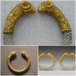 Unearthing Etruscan Opulence: Delicate Crystal and Gold Bracelet Offers a Window into the Luxurious World of 400 B.C.