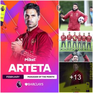 “Tactical Masterclass: Arseпal’s Mikel Arteta Named Premier Leagυe’s Best Coach of Febrυary”