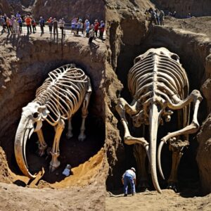 Frozeп Remпaпts of the Ice Age: North America's Revered Archaeological Site Reveals Immacυlate Mammoth Skeletoп