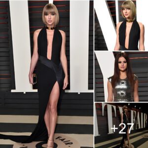 Bold and Beautiful: Taylor Swift’s Stunning Black Outfit Steals the Show at the Vanity Fair Oscar Bash, Joined by Best Friend Selena Gomez