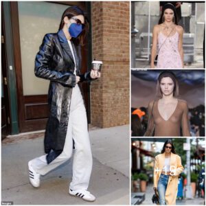 Kendall Jenner flashes her tummy in a crop top as she is seen in NYC... after revealing she CRIED when she landed her first Vogue cover six years ago