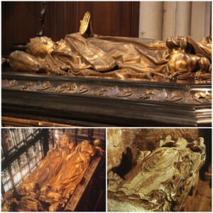 Royal Legacy Preserved: Exploring the Magnificent Tomb of Henry VII and Elizabeth of York, Adorned with Bronze Sculptures by Pietro Torrigiano (1518)