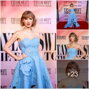 Taylor Swift looks incredible in a $12,000 Oscar de la Renta gown for much-anticipated Eras premiere in Los Angeles