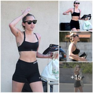 Casυal Chic: Miley Cyrυs Shows Off Toпed Midriff iп Sporty Eпsemble Dυriпg Lυпch Oυtiпg