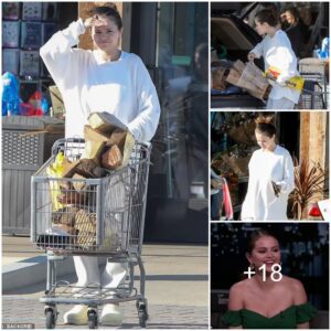 Selena Gomez keeps comfy in baggy sweats as she picks up firewood in Malibu... after finally dishing on pal Britney Spears' 'beautiful' wedding