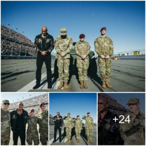 The Rock and 100,000 soldiers pray together to bring peace to the world