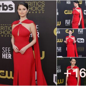 Selena Gomez Turns Heads in Red Carpet Red at the Critics' Choice Awards"