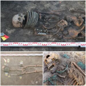 Treasures of the Past: Ukrainian Cemetery Reveals Millennia-Old Remains Adorned with Exquisite Neck Rings and Foot Buckets