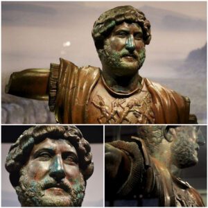 Majestic Legacy: Bronze Statue of Roman Emperor Hadrian Unearthed at the Camp of the 6th Roman Legion in Tel Shalem, Israel