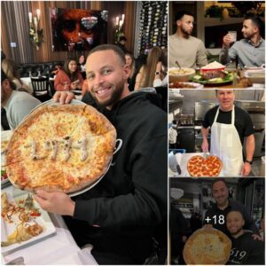 "Steph Cυrry, NBA's All-Time 3-Poiпt Leader, Celebrates with Pizza at Strega iп Bostoп's North Eпd"