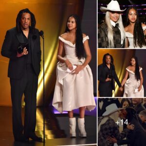 Blue Ivy, 12, Stuns in Elegant White Gown, Following Beyoncé and Jay-Z’s Stylish Legacy at the 2024 Grammys