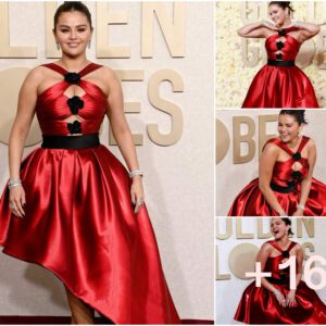 Selena Gomez Shines in Sparkly Ensemble at the Golden Globes 2024