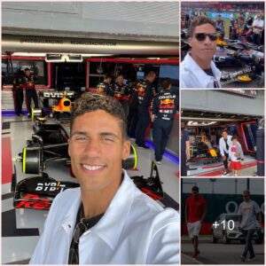 “Raphael Varane Enjoys Formula 1 Experience at British Grand Prix”