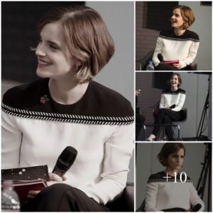 Emma Watson’s angelic smile during a working day