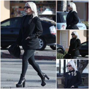 Lady Gaga steps out in a chic all-black look while stopping by a French bakery in Malibu