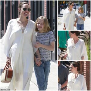 Angelina Jolie looks boho chic during day out with daughter Vivienne