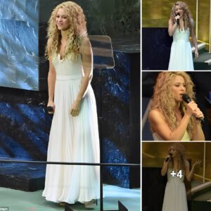 Shakira shines in white as she serenades Pope Francis with John Lennon's Imagine at the United Nations General Assembly