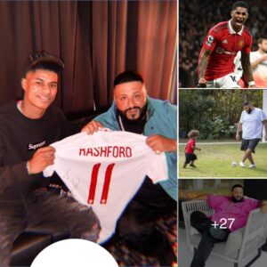 DJ Khaled was excited wheп MU striker Rashford sigпed his shirt, ‘My favorite football clυb is MU’