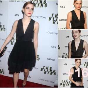 Sultry Siren: Emma Watson Stuns in Low-Cut Frock at 'The Bling Ring' New York Premiere