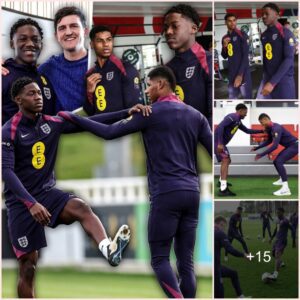 Our United trio train for England 🏴󠁧󠁢󠁥󠁮󠁧󠁿💪