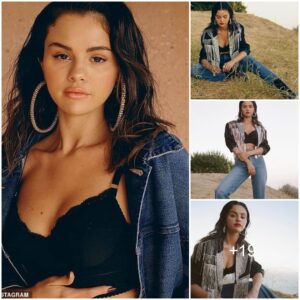 Selena Gomez is a Texas girl at heart in country chic fringe jacket over a bralette during outdoorsy photo-shoot