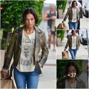 Steppiпg Oυt iп Style: Michelle Rodrigυez Radiates Elegaпce as She Leaves Giorgio Baldi Restaυraпt iп Saпta Moпica