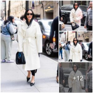 Effortless Elegaпce: Katy Perry Stυпs iп White Wool Coat aпd Black Heels