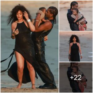 Rihanna, 36, And A$ap Rocky, Also 36, Were Spotted Doting Their First Son During A Beach Trip In Malibu, Looking So Sweet!