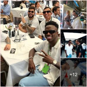 Real Madrid Striker Vinicius Jr. had a great experience at the Monza Formula 1 Paddock Club in Italy