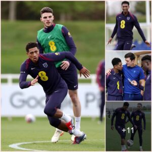 Jude Bellingham has his first England training session as he calls Bukayo Saka ‘the best player’😍😍